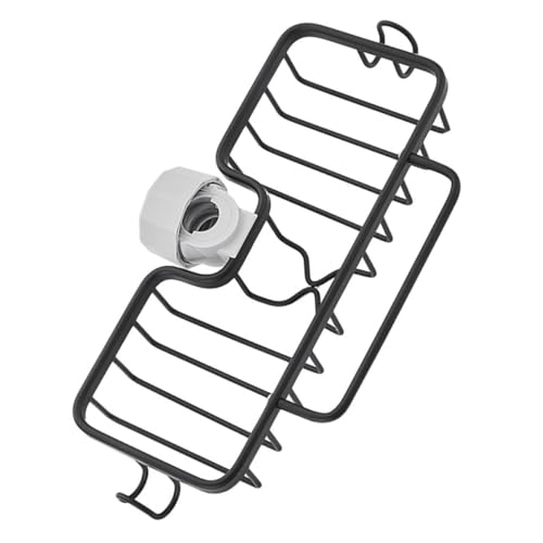 Zerodeko Abflusskorb für Küchenspüle aus Aluminium mit Schnallenverschluss für Wasserhahn Organizer Platzsparend für Küche und Bad von Zerodeko