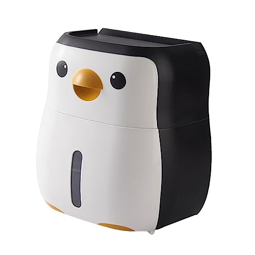 Zerodeko 1 Stück Karton Tissue-Box-Rack Wc-aufbewahrungsorganisator Klopapierhalterung Cartoon Seidenpapierhalter Badezimmerpapierhalter Handtuchhalter Schreibtisch Weiß Plastik von Zerodeko