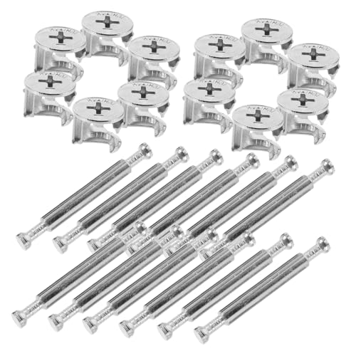 Zerodeko 10 Sätze Doppelkopf Verbindungsstück für Möbel mit Langen Schrauben Möbelverbinder für Schrank Kommode und Kleiderschrank Multifunktionale Montagehilfe Zerodeko 10 Sätze Doppelkopf Verbindungsstück für Möbel mit Langen Schrauben Möbelverbinder für Schrank Kommode und Kleiderschrank Multifunktionale Montagehilfe von Zerodeko