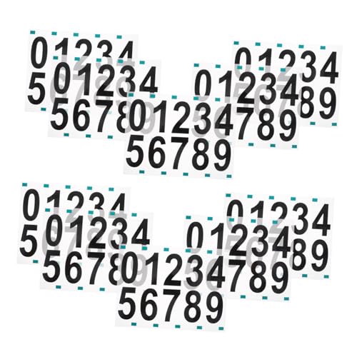 Zerodeko 10 Sets Garagennummernschild Briefkastennummernaufkleber Hausadressnummern Für Hausadressaufkleber Für Briefkästen Reflektierende Nummern E Mail Nummer Reflektierender Aufkleber von Zerodeko