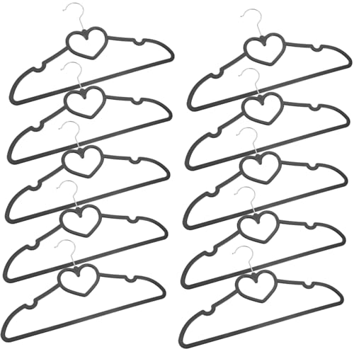 Zerodeko 10stücke Kleiderbügel Platzsparende rutschfeste Haushalt Für Schrank Mit Robustem Unterstützung Rack Für Röcke Hosen Kleider Hemden Schals von Zerodeko
