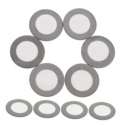 Zerodeko 10 Stück Keramik Zerstäuberscheiben mit Dichtungsring Leise Nebelplatten Ersatz für Luftbefeuchter Passend Geräuscharme Diffusor Komponenten von Zerodeko