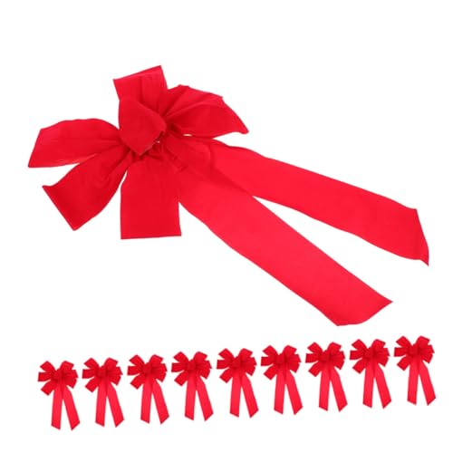 Zerodeko 10 Stück Teiliges Große Rote Samt Schleifen Robuste Blumige Türdekoration Stilvolle Weihnachts Hochzeits Accessoires für Festliche Jahreszeit Vielseitig für Innen Außenbereich Zerodeko 10 Stück Teiliges Große Rote Samt Schleifen Robuste Blumige Türdekoration Stilvolle Weihnachts Hochzeits Accessoires für Festliche Jahreszeit Vielseitig für Innen Außenbereich von Zerodeko