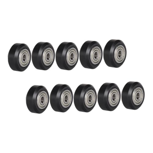 Zerodeko 10 Stück Teiliges Kunststoff riemenscheiben V förmiger Nut Motorischer Wälzlager pulley Passiv Verschleißfest Geräuscharm Präzise Laufräder Drucker Ersatzteile von Zerodeko