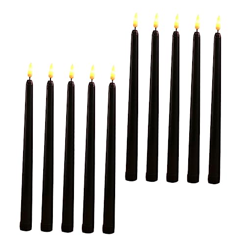 Zerodeko 10 Stück Teiliges LED Stabkerzen Flammenlose Batteriebetriebene Kerzen mit Warmgelbem Licht Sicher und Wachsfrei für Halloween Dekoration und Ambient Beleuchtung Zerodeko 10 Stück Teiliges LED Stabkerzen Flammenlose Batteriebetriebene Kerzen mit Warmgelbem Licht Sicher und Wachsfrei für Halloween Dekoration und Ambient Beleuchtung von Zerodeko