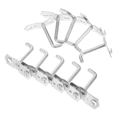 Zerodeko 10 Stück Teiliges Schwerlast Pegboard Zubehör Set Robuste Metallhaken Lang Lochwand Halter für Werkstatt Garage Einfache Montage und Ordentliche Werkzeugaufbewahrung von Zerodeko