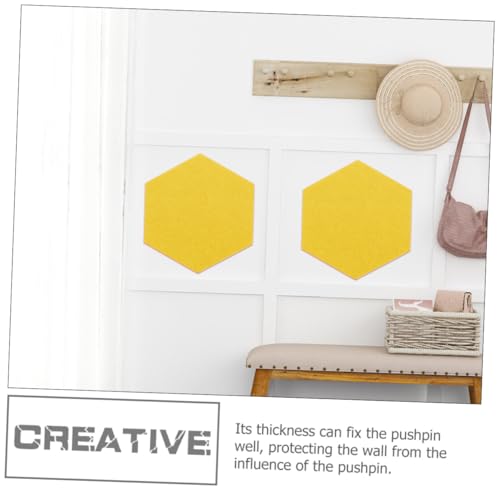 Zerodeko 10 Stück Teiliges Sechseckiges Filz pinboard Schallabsorbierendes Akustikpaneel Dekoratives Memo Wandpaneel Gelb Geräuschdämmend für Büro Wohnzimmer Schlafzimmer Zerodeko 10 Stück Teiliges Sechseckiges Filz pinboard Schallabsorbierendes Akustikpaneel Dekoratives Memo Wandpaneel Gelb Geräuschdämmend für Büro Wohnzimmer Schlafzimmer von Zerodeko