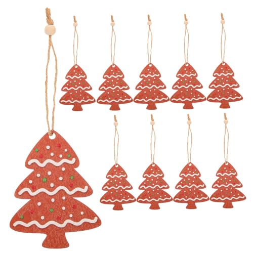 Zerodeko 10 Stück Teiliges Weihnachtsbaum Deko Weihnachtsanhänger aus Holz Hängend Weihnachtsdekoration für Xmas Party Festliche Stimmung Schaffen Zerodeko 10 Stück Teiliges Weihnachtsbaum Deko Weihnachtsanhänger aus Holz Hängend Weihnachtsdekoration für Xmas Party Festliche Stimmung Schaffen von Zerodeko