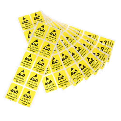 Zerodeko 100 Stück Anti warn Warnaufkleber mit Starkem Klebstoff Sicherheitskennzeichnung Nicht Berühren Elektrostatik Warnetiketten für Zuhause Büro und Industrie Zerodeko 100 Stück Anti warn Warnaufkleber mit Starkem Klebstoff Sicherheitskennzeichnung Nicht Berühren Elektrostatik Warnetiketten für Zuhause Büro und Industrie von Zerodeko