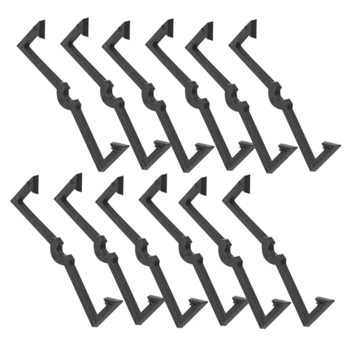 Zerodeko 100 Stück Schwarze Kunststoff Pegboard Haken Fixierer Langlebige Hakenverschlüsse für Stecktafel Installieren Vielseitig Einsetzbar für Küche Garage Büro Lochabstand von Zerodeko