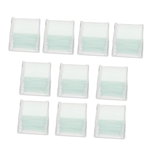 Zerodeko 1000 Stk. Mikroskop Deckgläser Boxen Quadratische Glasplättchen ohne Kanten für Optische Mikroskope Forschung Bildung Schutz der Präparate von Zerodeko