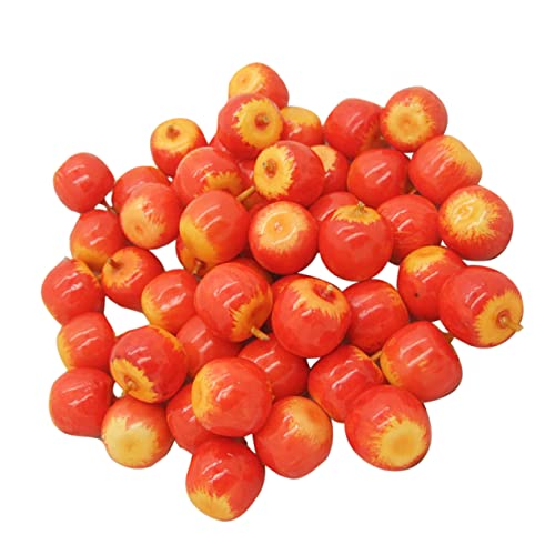 Zerodeko 100stücke Miniatur Obst Apfel Deko Für Party Fotografie Und Bastelarbeiten Bunte Simulation Früchte Für Zuhause Und Geschäfte von Zerodeko