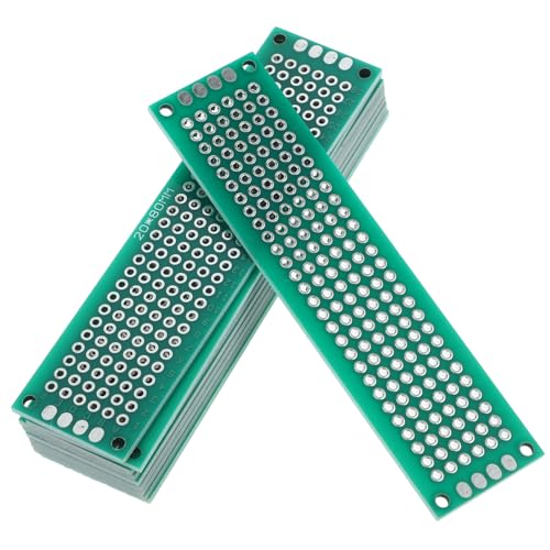 Zerodeko 10stücke Doppelseitige Leiterplatte Zum Selbermachen Perforiertes Steckbrettdesign Für Elektronische Experimente Und Projekte von Zerodeko