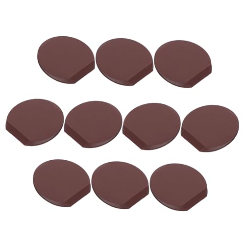 Zerodeko 10stücke Gummifüße Für Möbel Ovale Gummikeile Zum Nivellieren Braune Gummi-unterlegscheiben rutschfeste Bodenpolster Für Tische Stühle Schränke Fenster Und Türen von Zerodeko