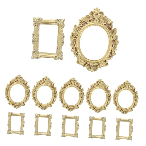 Zerodeko 12 Stück Bilderrahmen Aus Kunstharz Im Barockstil Kleine Vintage Bilderrahmen Ovale Rechteckige Wandbehangrahmen Schmuck Ausstellungsrahmen Für Heim Und Hoteldekoration Zerodeko 12 Stück Bilderrahmen Aus Kunstharz Im Barockstil Kleine Vintage Bilderrahmen Ovale Rechteckige Wandbehangrahmen Schmuck Ausstellungsrahmen Für Heim Und Hoteldekoration von Zerodeko