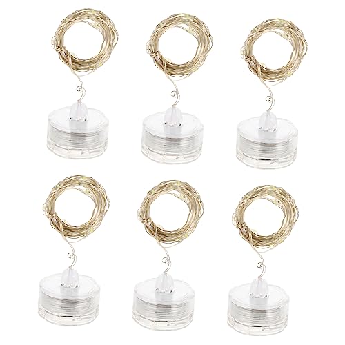 Zerodeko 12stücke Wasserdichte Unterwasserlichter Submersible Lichterkette Für Hochzeiten Partys Und Terrassenbeleuchtung Leds Pro Schnur Stilvolles Design Plummblüte von Zerodeko