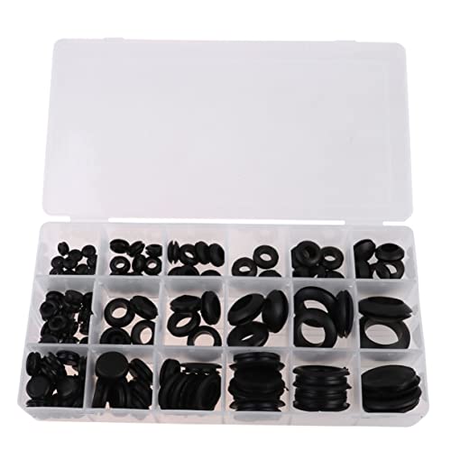 Zerodeko 125 Stück Teiliges O ring Gummidichtungsringe Set aus Hitzebeständigem Gummi mit Hoher Elastizität Inklusive Aufbewahrungsbox Geeignet für Kabeldurchführungen Dichtungen und von Zerodeko