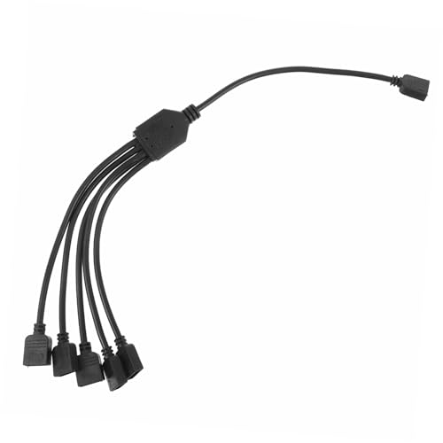 Zerodeko 12V Argb Splitter LED Verlängerungskabel für Computer Rgb Synchronisationsleitung Kompatibel mit Adressierbaren Rgb LED Streifen und Lüftern Zerodeko 12V Argb Splitter LED Verlängerungskabel für Computer Rgb Synchronisationsleitung Kompatibel mit Adressierbaren Rgb LED Streifen und Lüftern von Zerodeko