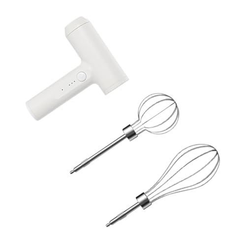 Zerodeko 1Satz Elektrischer Handmixer Drahtloser Küchenschläger mit Geschwindigkeitsmodi zum Mischen Eierschlagen für Empfindlichen Milchschaum Elegantem Design für Einfache von Zerodeko