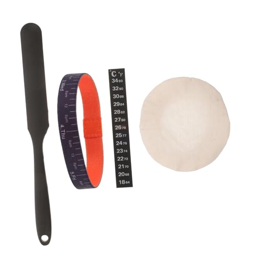Zerodeko 1Satz Fermentationsglas Zubehör mit Thermometer Stoffabdeckung und Fütterungsband für Sauerteig Start mit Datumsmarkierung und Spachtel für Optimale Ergebnisse Beim Backen Zerodeko 1Satz Fermentationsglas Zubehör mit Thermometer Stoffabdeckung und Fütterungsband für Sauerteig Start mit Datumsmarkierung und Spachtel für Optimale Ergebnisse Beim Backen von Zerodeko