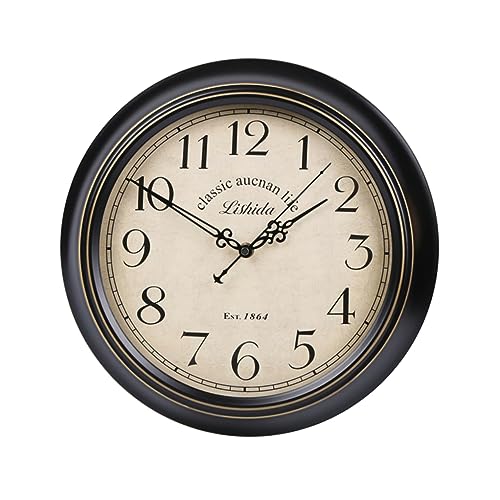 Zerodeko 12 Zoll Stille Wanduhr Metall Retro Stil Stumm Wanduhr für Wohnkultur Zerodeko 12 Zoll Stille Wanduhr Metall Retro Stil Stumm Wanduhr für Wohnkultur von Zerodeko