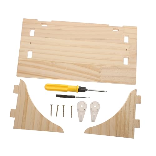 Zerodeko 1stück Kreatives Wandregal Aus Holz Für Vielseitige Aufbewahrung Hochwertige Wanddeko Für Badezimmer Küche Und Wohnzimmer Design Bohrfreie Montage von Zerodeko