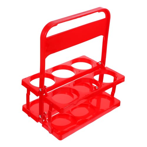 Zerodeko 1stk Weinheber Thermoflasche Auto Spender Golf-Push-cart-zubehör Handy Und Getränkehalter Kaffeeträger Mit Tragegriff Weinregal Sirup Flaschenöffner Bierkühler Soda Plastik Rot von Zerodeko