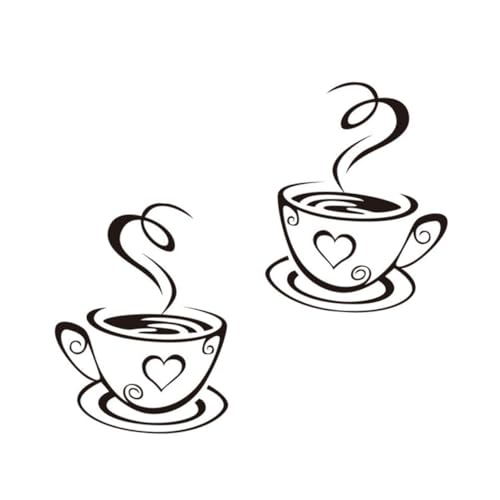 Zerodeko 2 Blätter Kreative Cup Wandtattoos Wandaufkleber Kaffeetassen Design Wohnzimmer Küche Deko Selbstklebend Einfache Anbringung Zerodeko 2 Blätter Kreative Cup Wandtattoos Wandaufkleber Kaffeetassen Design Wohnzimmer Küche Deko Selbstklebend Einfache Anbringung von Zerodeko
