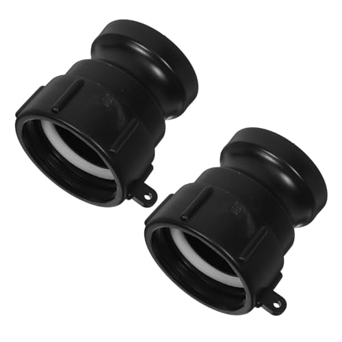 Zerodeko 2 STÜCK Ibc Tote Adapter Gewinde Robuster Kunststoff Schnellanschluss für Gartenschlauch Langlebiger Cam Groove Fitting für Wasser Chemietanks für Industrielle Bewässerung von Zerodeko