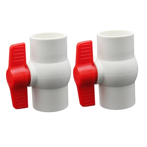 Zerodeko 2 STÜCK PVC Kugelhahn Wasserabsperrventil mit Drehbarem Präzise Durchflussregelung Platzsparend aus Robustem PVC für Gartenbewässerung Rohrleitungssysteme Zerodeko 2 STÜCK PVC Kugelhahn Wasserabsperrventil mit Drehbarem Präzise Durchflussregelung Platzsparend aus Robustem PVC für Gartenbewässerung Rohrleitungssysteme von Zerodeko