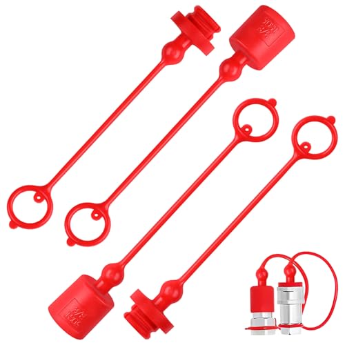 Zerodeko 2 Sätze Hydraulische Schnellkupplung Staubschutzkappen mit Integriertem Sicherungsring Reißfest Rostfrei Stabile Abdichtung für Hydraulikanschlüsse Einfache Montage Zerodeko 2 Sätze Hydraulische Schnellkupplung Staubschutzkappen mit Integriertem Sicherungsring Reißfest Rostfrei Stabile Abdichtung für Hydraulikanschlüsse Einfache Montage von Zerodeko