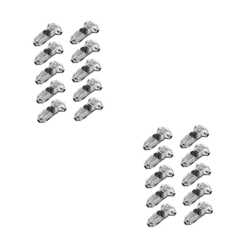 Zerodeko 2 Sätze Kabelverbinder T Für Einadrige Mehradrige Drähte Isoliert Schnelle Verbindungstechnik Für Elektrische Anwendungen Reparaturen 10 Stück * 2 von Zerodeko
