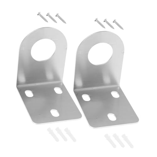 Zerodeko 2 Sätze Wasserhahnhalterung aus Metall Wandmontierter Wasserfilter Halter Einfach zu Installierender Wasserhahnbefestigungswinkel für Küche und Bad Robuste Konstruktion von Zerodeko