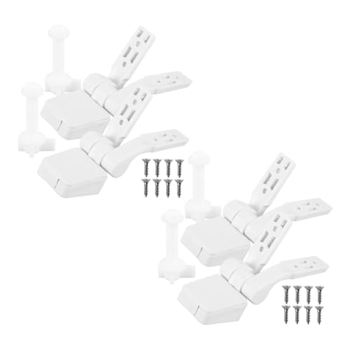 Zerodeko 2 Sätze Weißes Kunststoff-toilettensitz-scharnier mit Schrauben und Muttern Wc-sitz Befestigung für Einfache Montage und Stabile Wackelfreie Toilettensitz Reparatur Zerodeko 2 Sätze Weißes Kunststoff-toilettensitz-scharnier mit Schrauben und Muttern Wc-sitz Befestigung für Einfache Montage und Stabile Wackelfreie Toilettensitz Reparatur von Zerodeko