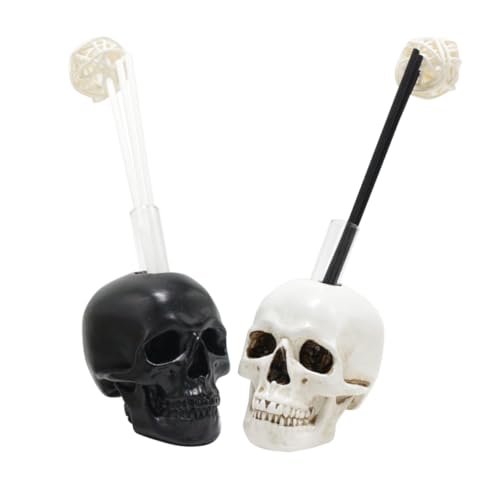 Zerodeko 2sätze Skull Diffuser Kreativer Aromatherapie Diffusor Für Ätherische Öle Stilvolle Desktop-Dekoration Mit Nachfüllstäbchen Für Zuhause Büro Und Entspannung Zerodeko 2sätze Skull Diffuser Kreativer Aromatherapie Diffusor Für Ätherische Öle Stilvolle Desktop-Dekoration Mit Nachfüllstäbchen Für Zuhause Büro Und Entspannung von Zerodeko