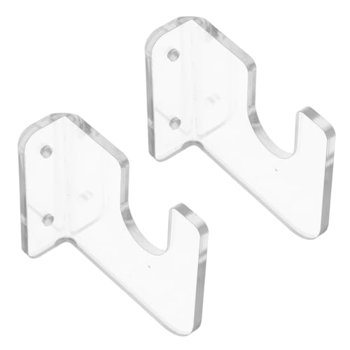 Zerodeko 2 Stück Acryl Skateboard Wandhalterung Stabile Halterung für Skateboard und Snowboard Decks Platzsparendes Wandregal Belastbar und Einfach zu Montieren Transparent für Wohnzimmer von Zerodeko