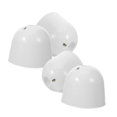 Zerodeko 2 Stück Deckenventilator Baldachin Kunststoff Deckenventilatorabdeckung Staubschutz für Deckenventilatoren Fan Kanäle Weiß Version von Zerodeko