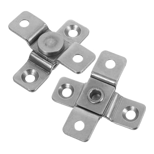 Zerodeko 2 Stück Edelstahl Dämpfungsscharnier mit Drehmomentwelle Positionierbares Tür pivotscharnier Verdeckte Schwerlast Scharniere für Küchen Badezimmermöbel Einstellbarer Winkel von Zerodeko