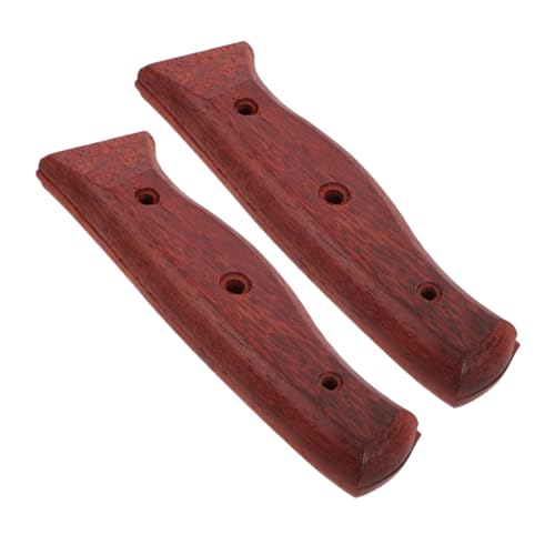 Zerodeko 2 Stück Küchenmesser Ersatzgriff aus Robustem Holz Ergonomischer Rutschfester Griff für Präzises Schneiden Vielseitiger Diy Messergriff zur Reparatur von Küchen und Outdoor Messern von Zerodeko