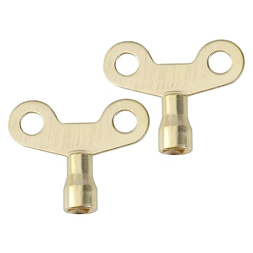 Zerodeko 2 Stück Metall Wasserhahn Schlüssel Radiator Entlüftungsschlüssel Robuster Heizkörperschlüssel für Wasserhähne und Heizkörper Einfache Handhabung und Installation von Zerodeko