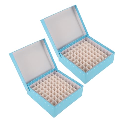 Zerodeko 2 Stück Mikrozentrifugenröhrchen Aufbewahrungsbox aus Papier Fächer mit Deckel Gefrierfach Probenhalter für Labor Sichere Lagerung und Einfache Beschriftung Zerodeko 2 Stück Mikrozentrifugenröhrchen Aufbewahrungsbox aus Papier Fächer mit Deckel Gefrierfach Probenhalter für Labor Sichere Lagerung und Einfache Beschriftung von Zerodeko