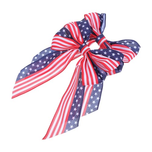 Zerodeko 2 Stück Patriotische Deko Schleifen Mittlere Polyester Hängend für Wand Tür Fenster Deko Memorial Day Labor Day Veteranentag Feier von Zerodeko