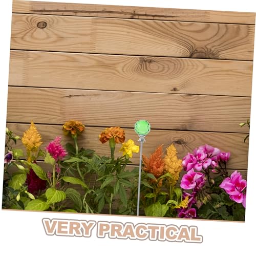 Zerodeko 2 Stück Pflanzstäbe mit Kristallaufsatz Metallstab Garten Deko Stabiles Design für Indoor Pflanzen DIY Basteln Funkelnde Kristallspitzen Eleganter Pflanzenhalter von Zerodeko