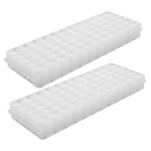 Zerodeko 2 Stück Praktisches Kunststoff Reagenzglasständer mit Fächern Doppelseitiges Labor Röhrenhalter Kompatibel mit Zentrifugenröhrchen Langlebig und Sicher für Zufällige Farbe Zerodeko 2 Stück Praktisches Kunststoff Reagenzglasständer mit Fächern Doppelseitiges Labor Röhrenhalter Kompatibel mit Zentrifugenröhrchen Langlebig und Sicher für Zufällige Farbe von Zerodeko