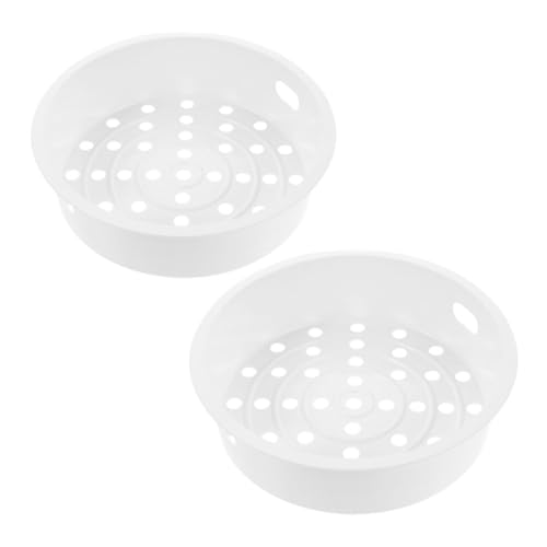 Zerodeko 2 Stück Reiskocher Dampfgarer Rund Dampfgarer Rack Reiskocher Zubehör Küche Lebensmittel Dampfgarer Reis Dampfgarer Herd Rack Dampfer Tablett Dampfer Halter Dampfer Platte von Zerodeko