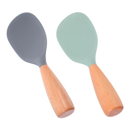 Zerodeko 2 Stück Reislöffel Hitzebeständig Ergonomisch Selbststehend Platzsparend Langlebig für Reis Kochen und Servieren Rutschfester Reisportionierer für Reiskocher Küchenhelfer Zerodeko 2 Stück Reislöffel Hitzebeständig Ergonomisch Selbststehend Platzsparend Langlebig für Reis Kochen und Servieren Rutschfester Reisportionierer für Reiskocher Küchenhelfer von Zerodeko