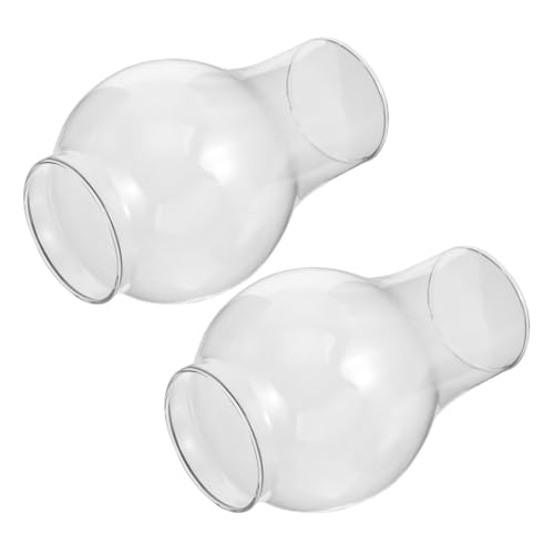 Zerodeko 2 Stück Retro Petroleumlampenschirm aus Hitzebeständigem Winddicht Transparent Langlebig und Geeignet als Ersatz für Indoor und Outdoor Kamplampen Einfache Installation Teiliges von Zerodeko