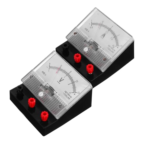 Zerodeko 2 Stück Stromzähler Schullaborausrüstung Analoges Panelmeter Laborlehrmittel Amperemeter Voltmeter Multimeter Bildungsvoltmeter Schullaborzubehör Kunststoff Zerodeko 2 Stück Stromzähler Schullaborausrüstung Analoges Panelmeter Laborlehrmittel Amperemeter Voltmeter Multimeter Bildungsvoltmeter Schullaborzubehör Kunststoff von Zerodeko