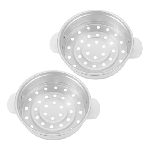Zerodeko 2 Stück Teiliges Aluminium Dämpfeinsatz Kompakt Passend für Reiskocher Gemüse Food Steamer Körbe Dampfgareinsatz für Dim Sum Fleisch Eier Früchte Steaming Rack Zerodeko 2 Stück Teiliges Aluminium Dämpfeinsatz Kompakt Passend für Reiskocher Gemüse Food Steamer Körbe Dampfgareinsatz für Dim Sum Fleisch Eier Früchte Steaming Rack von Zerodeko