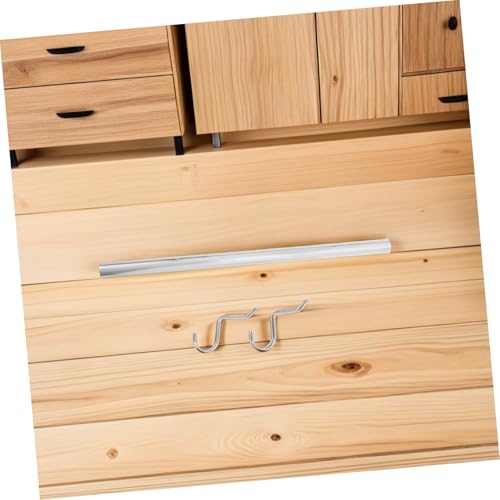 Zerodeko 2 Stück Teiliges Edelstahl Kleiderstange mit Haken Wandmontierter Wetterfester und Robuster Garderobenbügel für Schlafzimmer Bad und Platzsparende Kleidungstrocknung von Zerodeko